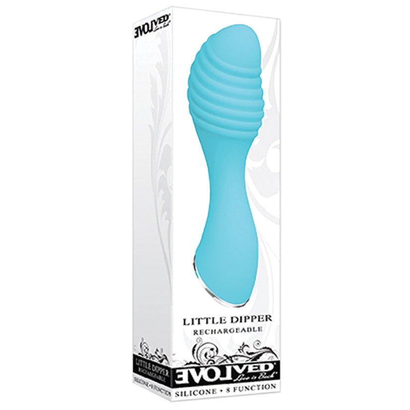 Evolved Little Dipper Rechargeable-Blue 4" - Xweetdreamx Brown SootyAdultsBrown SootyXweetdreamx