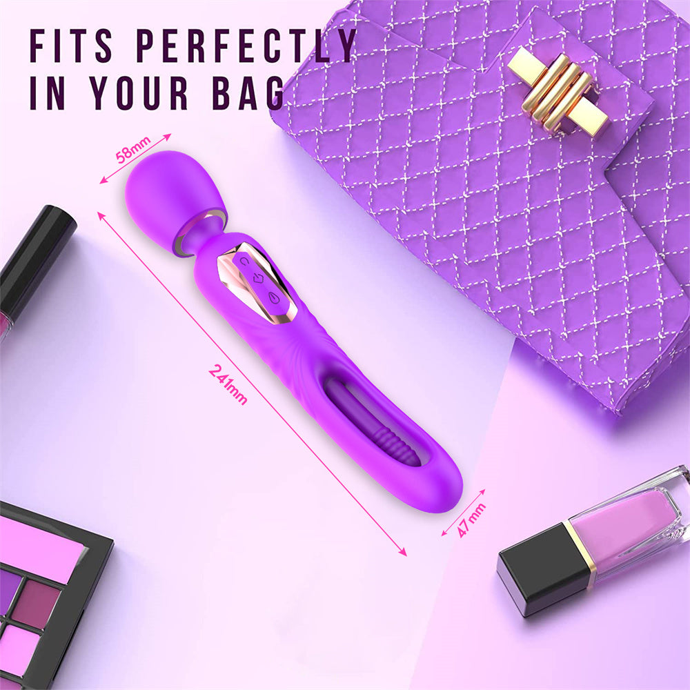 Ignited Desire Wand With 7 Slap And 10 Vibration   Modes