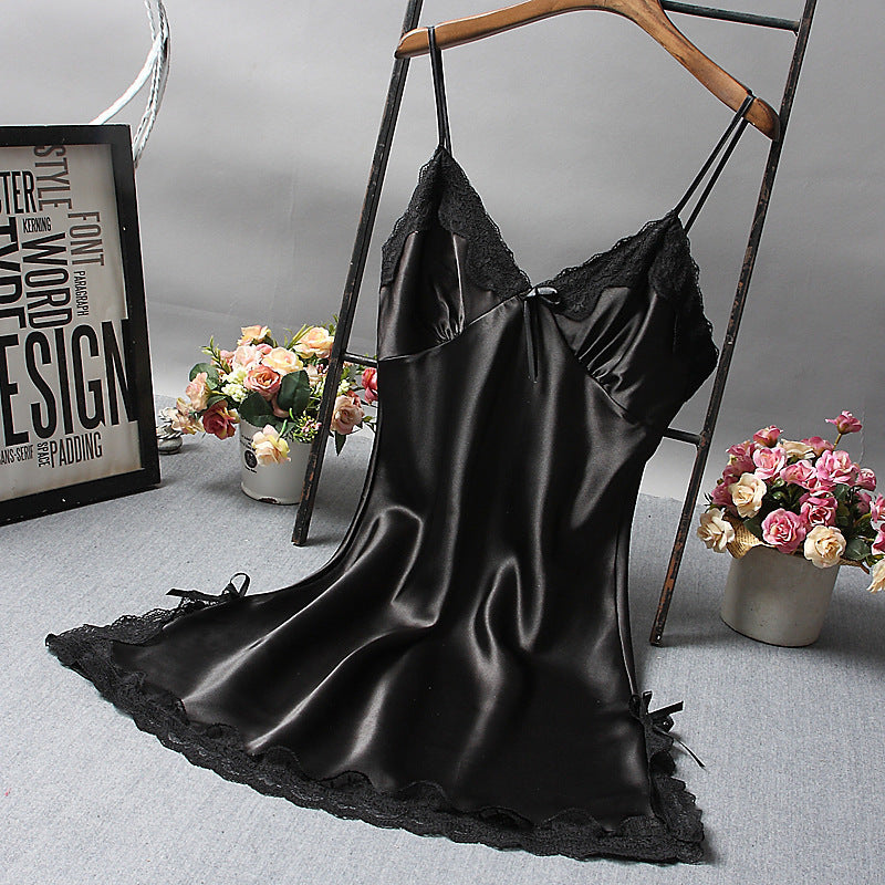 Lencería Camisón de seda Vestido de dormir Ropa de noche
