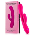 FemmeFunn Ultra Rabbit Rechargeable Silicone Dual Stimulation Vibrator - Xweetdreamx Brown SootyAdultsBrown SootyXweetdreamx