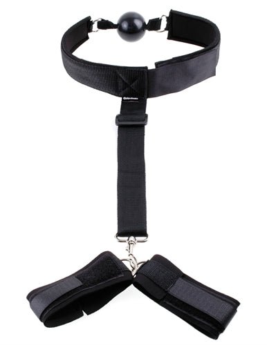 Fetish Fantasy Series Gag and Wrist Restraint - Black - Xweetdreamx Viridian LetoAccessoriesViridian LetoXweetdreamx
