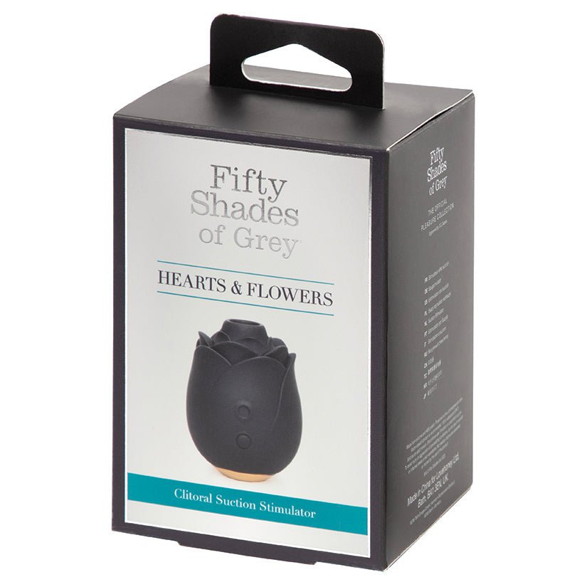 Fifty Shades of Grey Hearts & Flowers Black Rose Suction Vibe - Xweetdreamx Brown SootyAdultsBrown SootyXweetdreamx