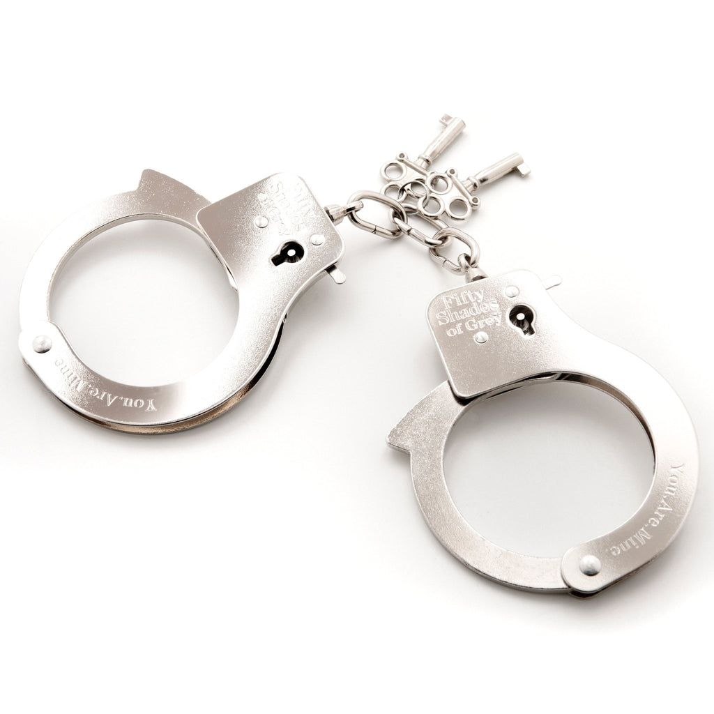 Fifty Shades of Grey You Are Mine Metal Handcuffs - Xweetdreamx Viridian LetoAccessoriesViridian LetoXweetdreamx