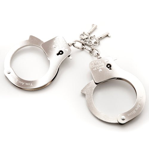 Fifty Shades of Grey You Are Mine Metal Handcuffs - Xweetdreamx Viridian LetoAccessoriesViridian LetoXweetdreamx