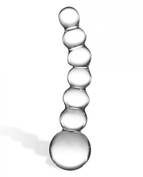 Glas 5 inches Curved Glass Beaded Dildo Clear - Xweetdreamx Brown SootyAdultsBrown SootyXweetdreamx