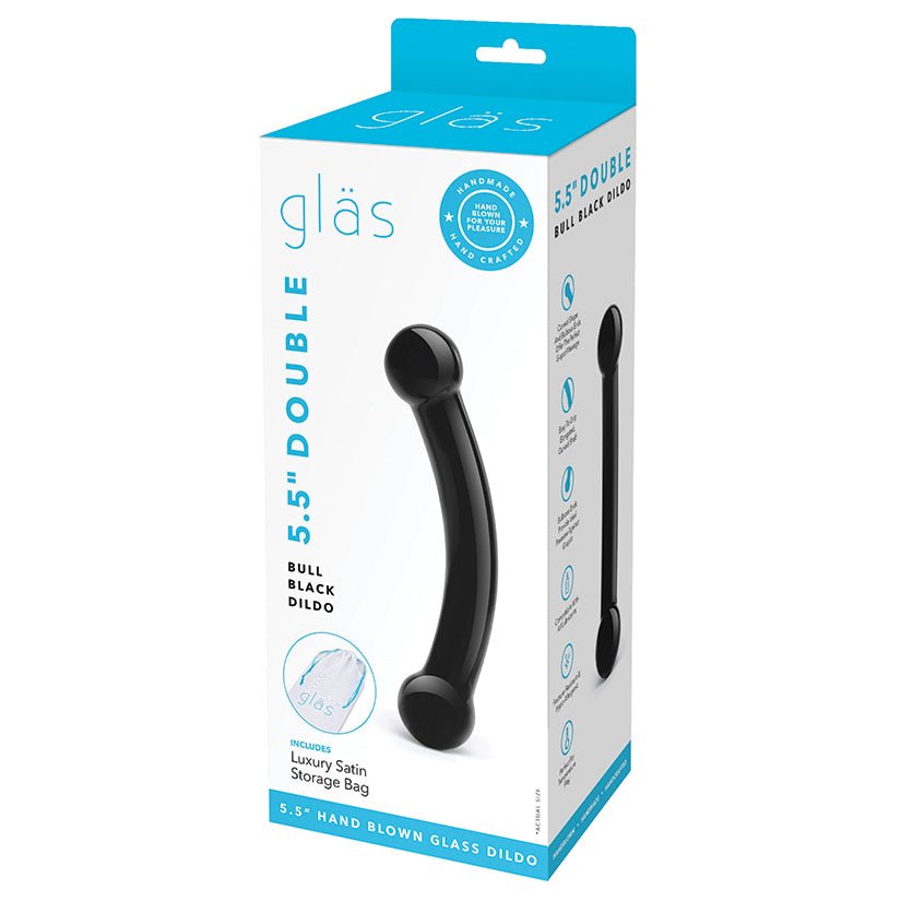Glas Double Bulbous Dildo-Black - Xweetdreamx Brown SootyAdultsBrown SootyXweetdreamx