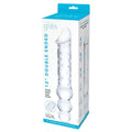 Glas Double Ended Glass Dildo with Anal Beads 12" - Xweetdreamx Brown SootyAdultsBrown SootyXweetdreamx