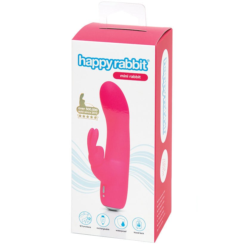 Happy Rabbit Mini Rechargeable Rabbit Vibrator-Pink - Xweetdreamx Brown SootyAdultsBrown SootyXweetdreamx
