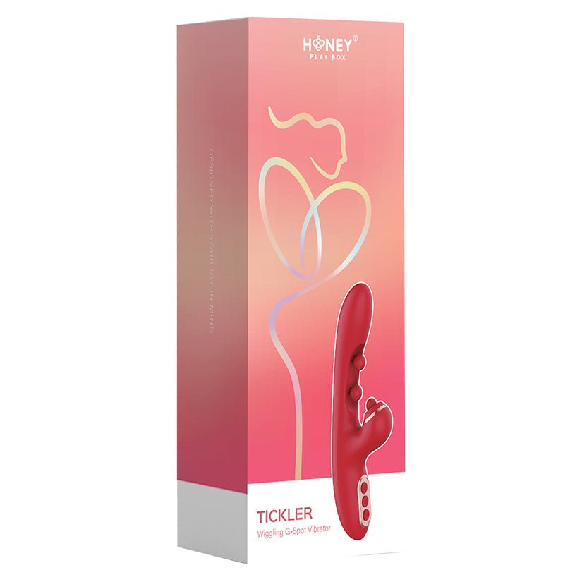 Honey Play Box Tickler Wiggling G-Spot Vibrator-Red - Xweetdreamx Brown SootyAdultsBrown SootyXweetdreamx