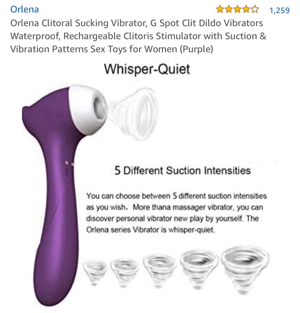 Orlena Clitoral Sucking Vibrator, G Spot Clit Dildo Vibrators,Clitoris