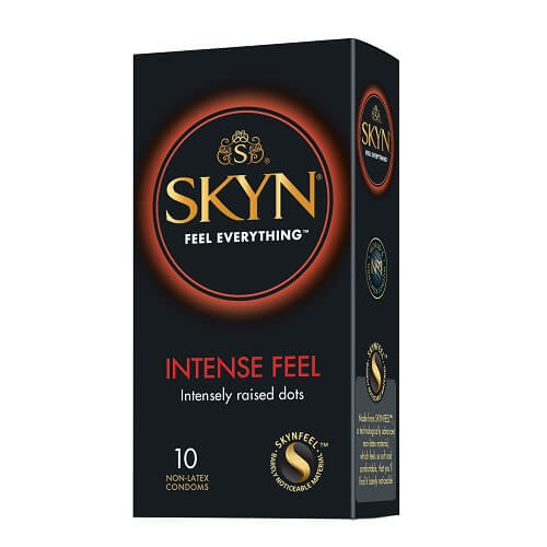 Mates SKYN Intense Feel Non Latex Condoms 10 Pack - Xweetdreamx Maroon CassandraGiftsMaroon CassandraXweetdreamx