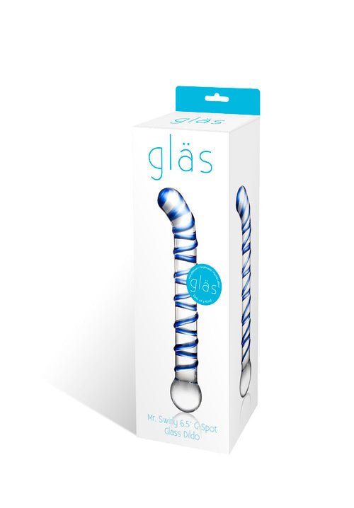 Mr. Swirly 6.5 Inch G-Spot Glass Dildo - Xweetdreamx Viridian LetoAccessoriesViridian LetoXweetdreamx
