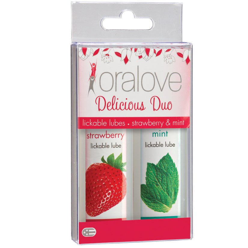 Oralove Delicious Duo Lube-Strawberry & Mint - Xweetdreamx Brown SootyAdultsBrown SootyXweetdreamx