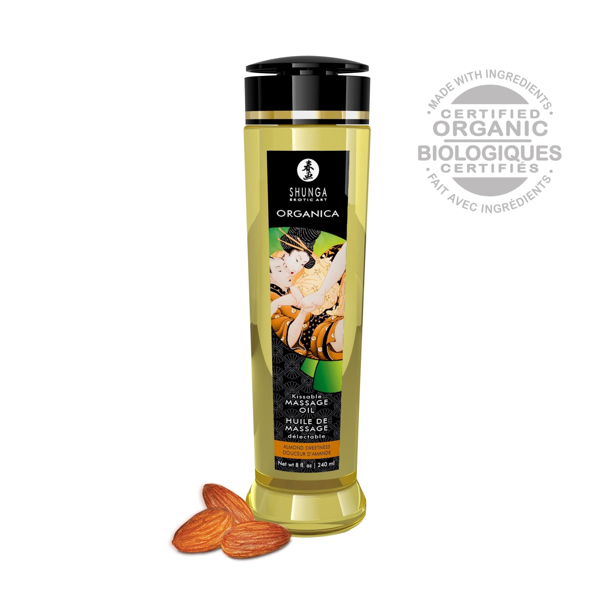 Organica Massage Oils - Almond Sweetness - 8 Fl. Oz. - Xweetdreamx Viridian LetoAccessoriesViridian LetoXweetdreamx