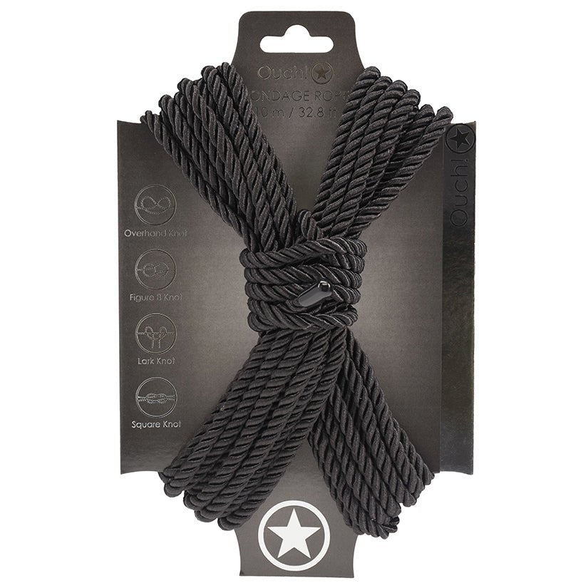 Ouch! Bondage Rope 10 Meter-Black - Xweetdreamx Brown SootyAdultsBrown SootyXweetdreamx