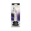 Pleasure Crystals 5.6 in. Glass Dildo with Silicone Base - Xweetdreamx Brown SootyAdultsBrown SootyXweetdreamx