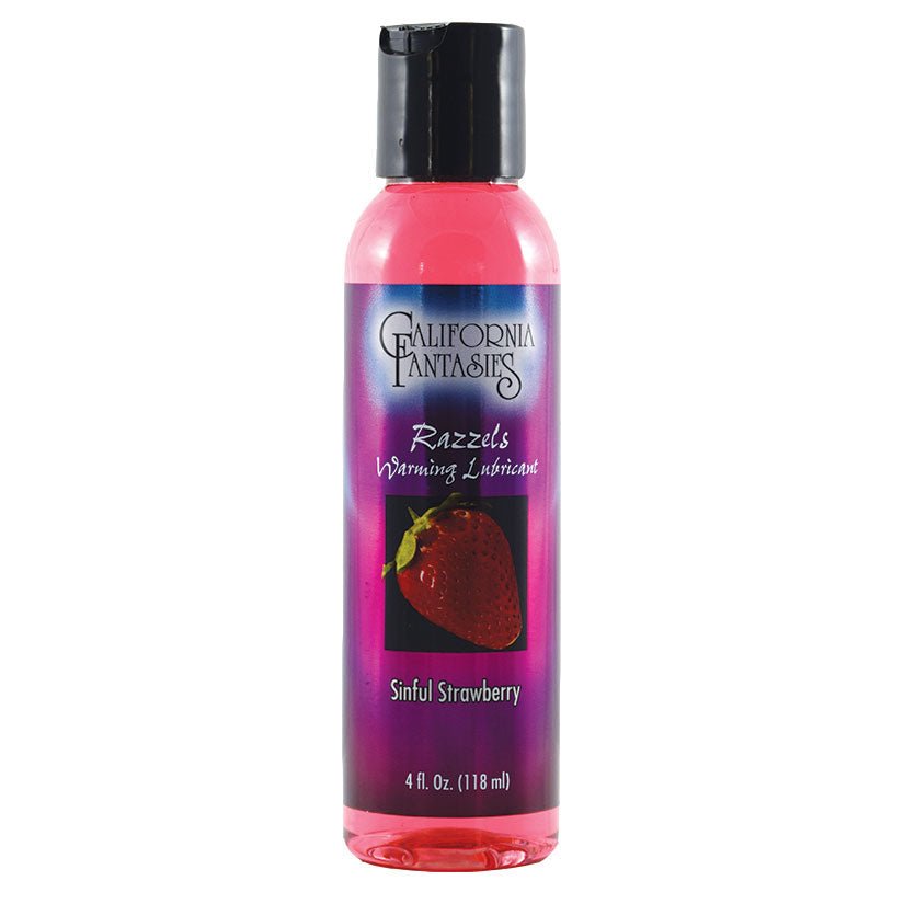 Razzels Warming Lube-Sinful Strawberry 4oz - Xweetdreamx Brown SootyAdultsBrown SootyXweetdreamx
