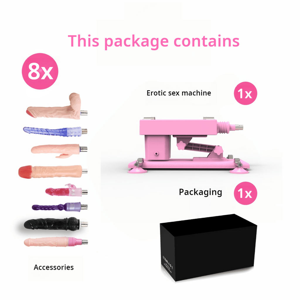 Reid Love Machine with 8 varied attachments - Xweetdreamx Blush HeraAdultsBlush HeraXweetdreamx