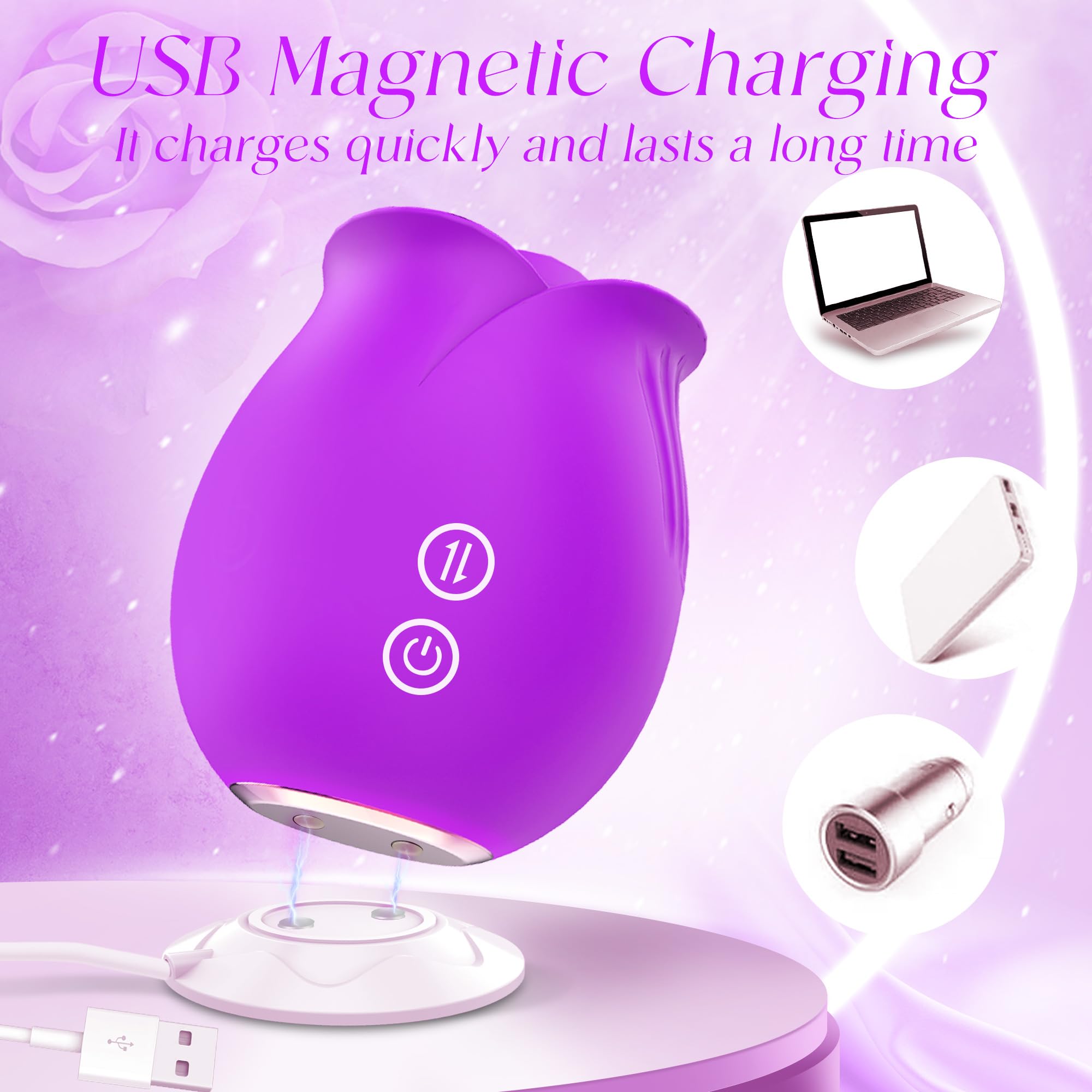 Rose Sex Toy Stimulator Sucking Vibrators for Women's Vibrators G Spot - Xweetdreamx Plum CoeusHome & GardenPlum CoeusXweetdreamx