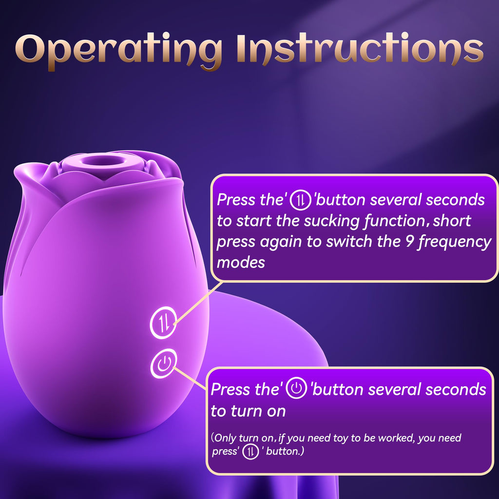 Rose Sex Toy Stimulator Sucking Vibrators for Women's Vibrators G Spot - Xweetdreamx Plum CoeusHome & GardenPlum CoeusXweetdreamx