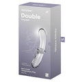 Satisfyer Double Crystal Glass Dildo-Clear - Xweetdreamx Brown SootyAdultsBrown SootyXweetdreamx