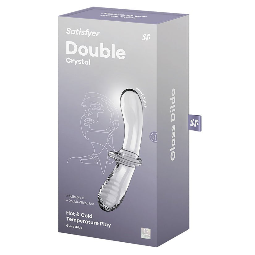 Satisfyer Double Crystal Glass Dildo-Clear - Xweetdreamx Brown SootyAdultsBrown SootyXweetdreamx