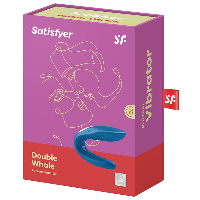 Satisfyer Double Whale Partner Vibrator-Blue - Xweetdreamx Brown SootyAdultsBrown SootyXweetdreamx