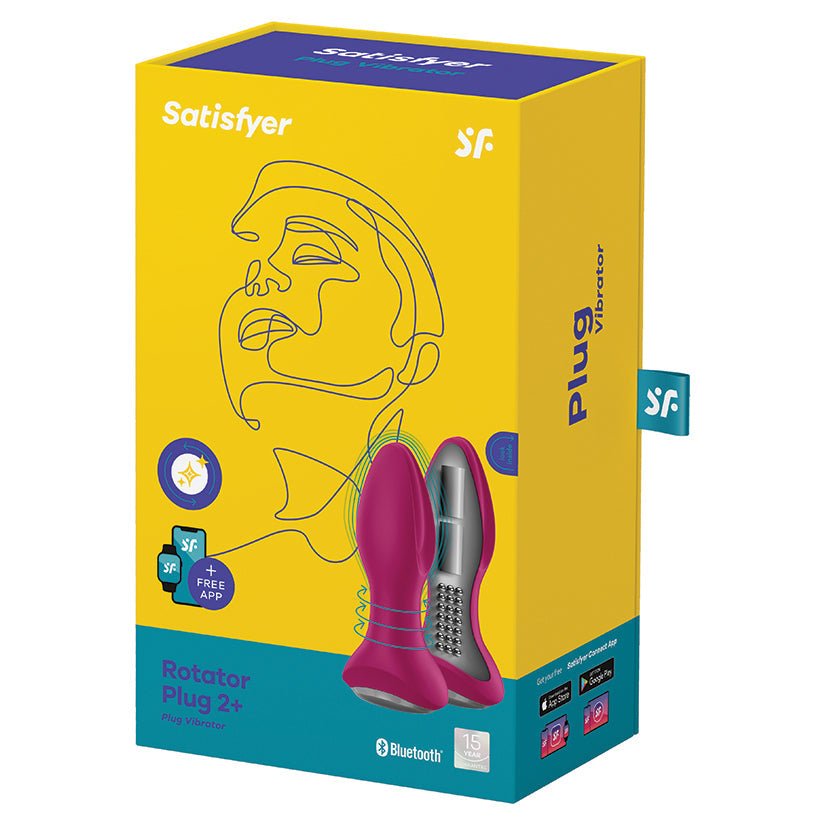 Satisfyer Rotator Plug 2+ Fuschia - Xweetdreamx Brown SootyAdultsBrown SootyXweetdreamx
