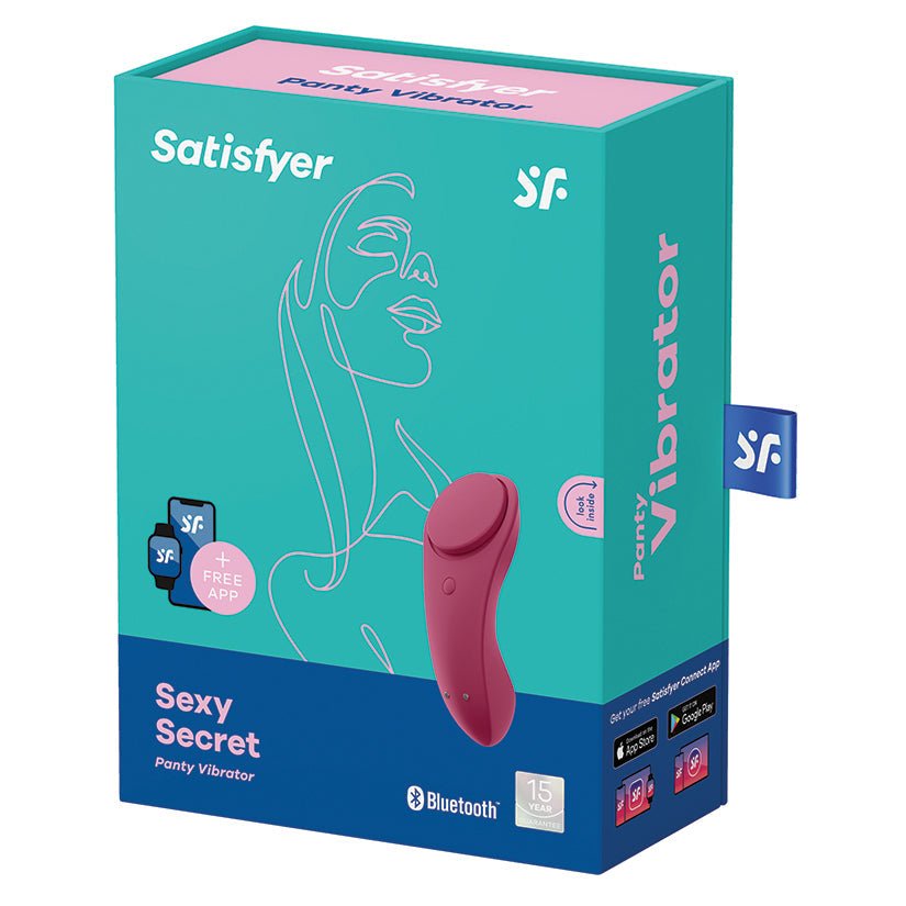 Satisfyer Sexy Secret Panty Vibrator-Wine Red - Xweetdreamx Brown SootyAdultsBrown SootyXweetdreamx