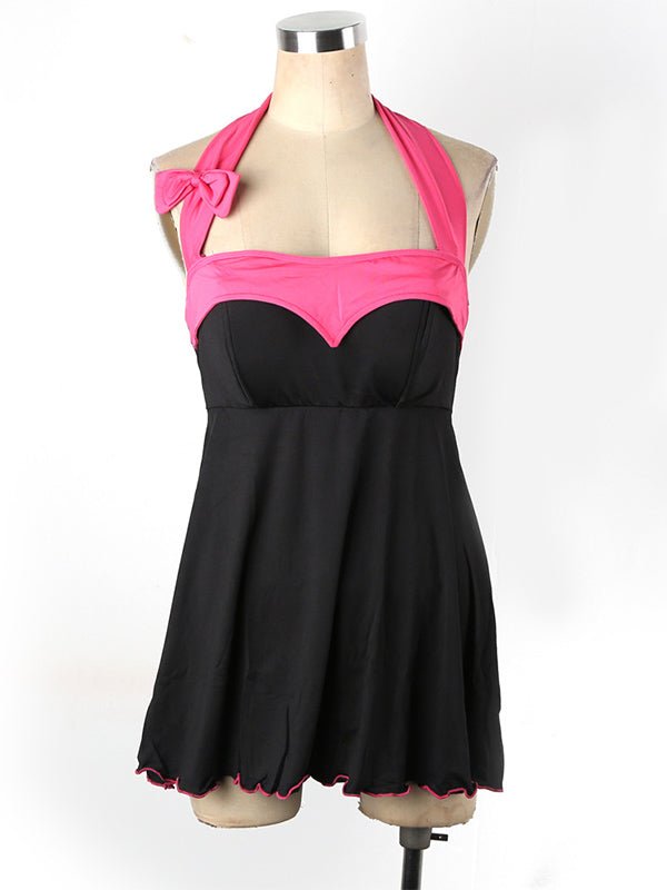 Sexy Black & Pink Satin Chemise – Lace Bow Nightwear Lingerie for - Xweetdreamx White AmphitryonWomen's ClothingWhite AmphitryonXweetdreamx