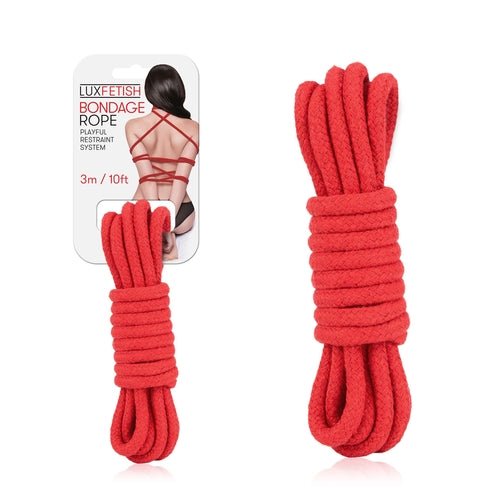 Sexy Bondage Rope 3m / 10ft - Red - Xweetdreamx Brown SootyAdultsBrown SootyXweetdreamx