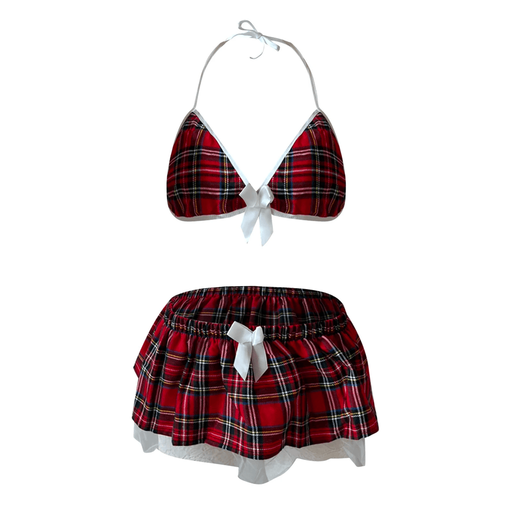 Sexy Lingerie School Girl Sleepwear Dress Nightwear Underwear Babydoll - Xweetdreamx Puce GaiaTech AccessoriesPuce GaiaXweetdreamx