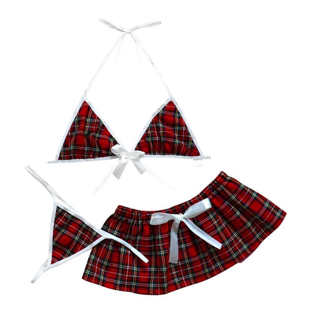 Sexy Lingerie School Girl Sleepwear Dress Nightwear Underwear Babydoll - Xweetdreamx Puce GaiaTech AccessoriesPuce GaiaXweetdreamx