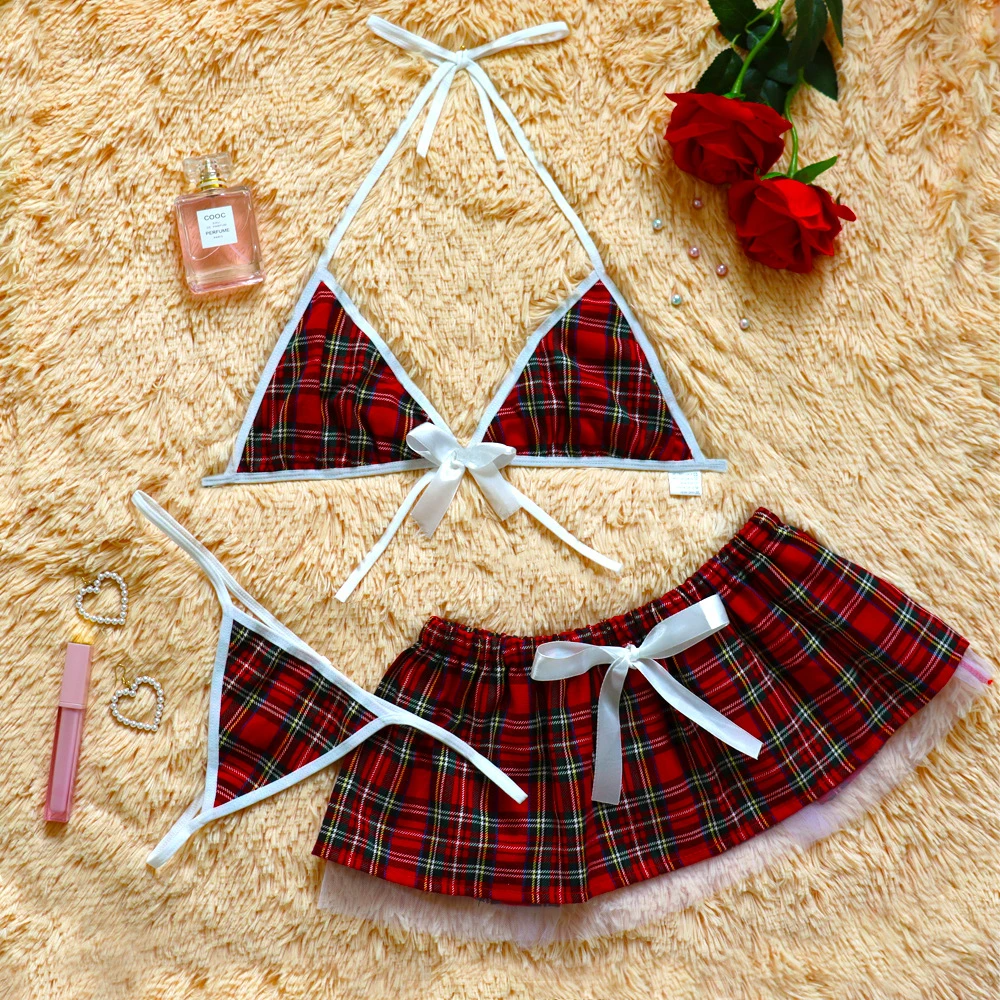 Sexy Lingerie School Girl Sleepwear Dress Nightwear Underwear Babydoll - Xweetdreamx Puce GaiaTech AccessoriesPuce GaiaXweetdreamx
