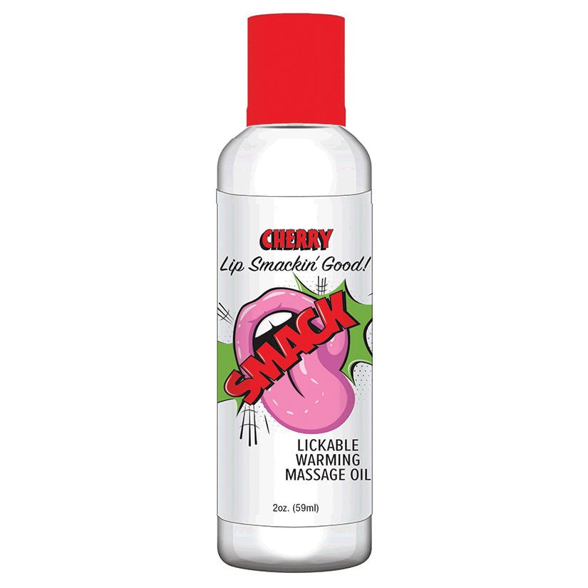 Smack Warming Massage Oil-Cherry 2oz - Xweetdreamx Brown SootyAdultsBrown SootyXweetdreamx