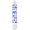 Spectrum Nubby Textured Glass Dildo - Xweetdreamx Maroon CassandraGiftsMaroon CassandraXweetdreamx