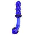 Spectrum Ribbed G-Spot Glass Dildo - Xweetdreamx Maroon CassandraGiftsMaroon CassandraXweetdreamx