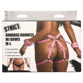 Strict Bondage Harness with Bows-Pink M/L - Xweetdreamx Brown SootyAdultsBrown SootyXweetdreamx