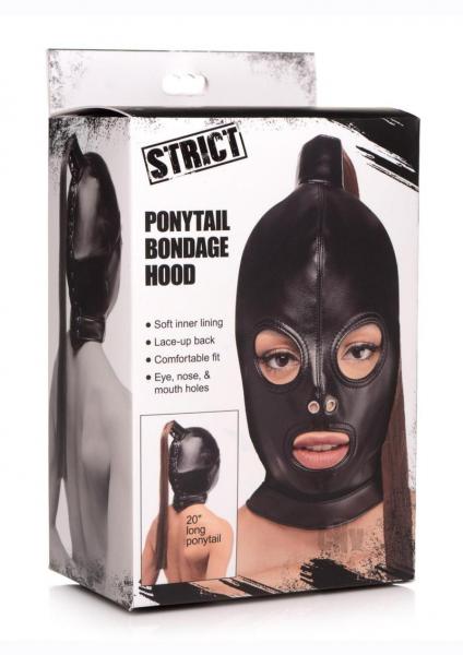 Strict Ponytail Bondage Hood Black - Xweetdreamx Brown SootyAdultsBrown SootyXweetdreamx