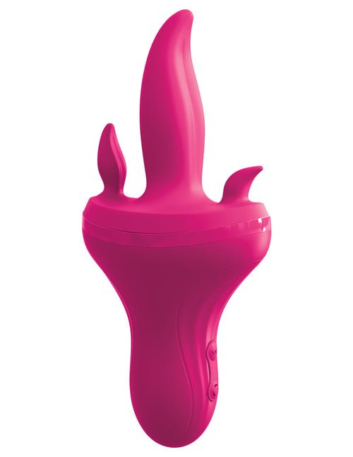 Threesome Holey Trinity Triple Tongue Vibrator - Pink - Xweetdreamx Viridian LetoAccessoriesViridian LetoXweetdreamx