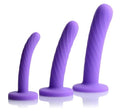Tri-Play Silicone Dildo 3 Piece Set Purple - Xweetdreamx Brown SootyAdultsBrown SootyXweetdreamx