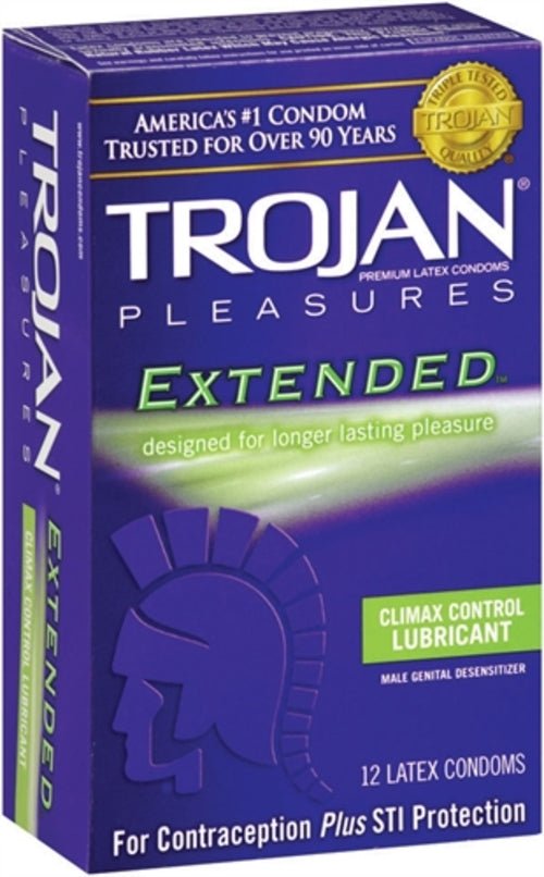 Trojan Pleasures Extended Pleasure - 12 Pack - Xweetdreamx Viridian LetoAccessoriesViridian LetoXweetdreamx