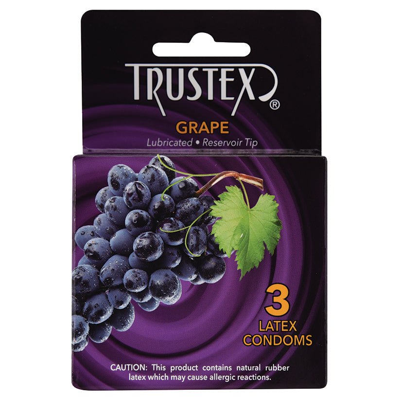 Trustex Flavored Condom-Grape (3 Pack) - Xweetdreamx Brown SootyAdultsBrown SootyXweetdreamx