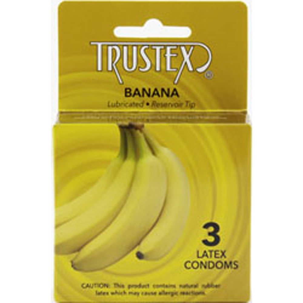Trustex Flavored Lubricated Condoms - 3 Pack - Banana - Xweetdreamx Viridian LetoAccessoriesViridian LetoXweetdreamx