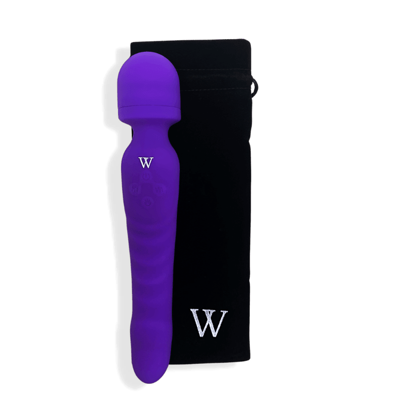 Venus - Dual-Head Wand Vibrator/ Soft, Warming Dildo - Xweetdreamx Puce PoplarAdultsPuce PoplarXweetdreamx