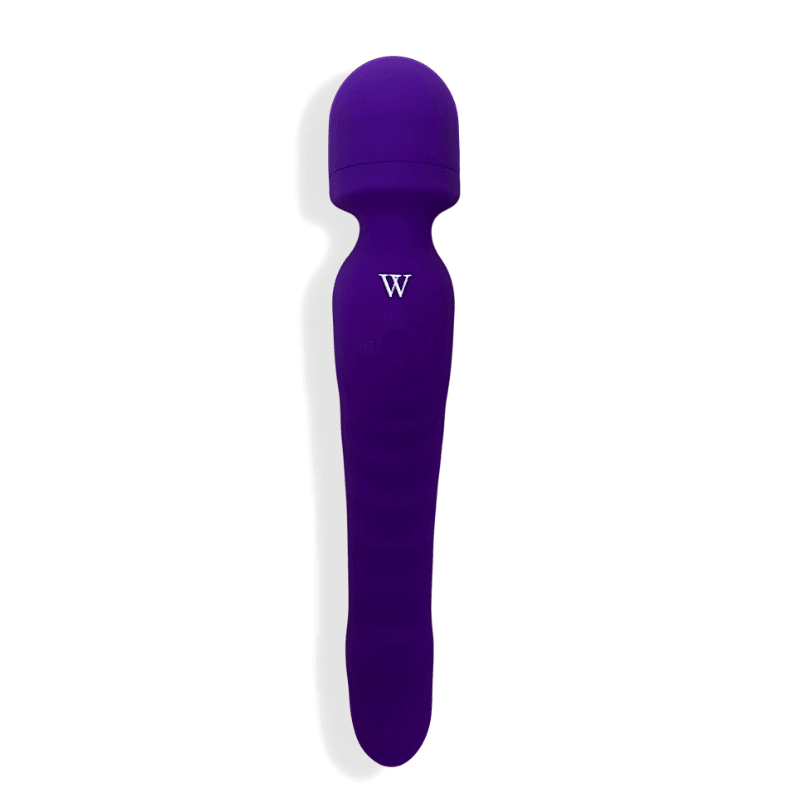 Venus - Dual-Head Wand Vibrator/ Soft, Warming Dildo - Xweetdreamx Puce PoplarAdultsPuce PoplarXweetdreamx