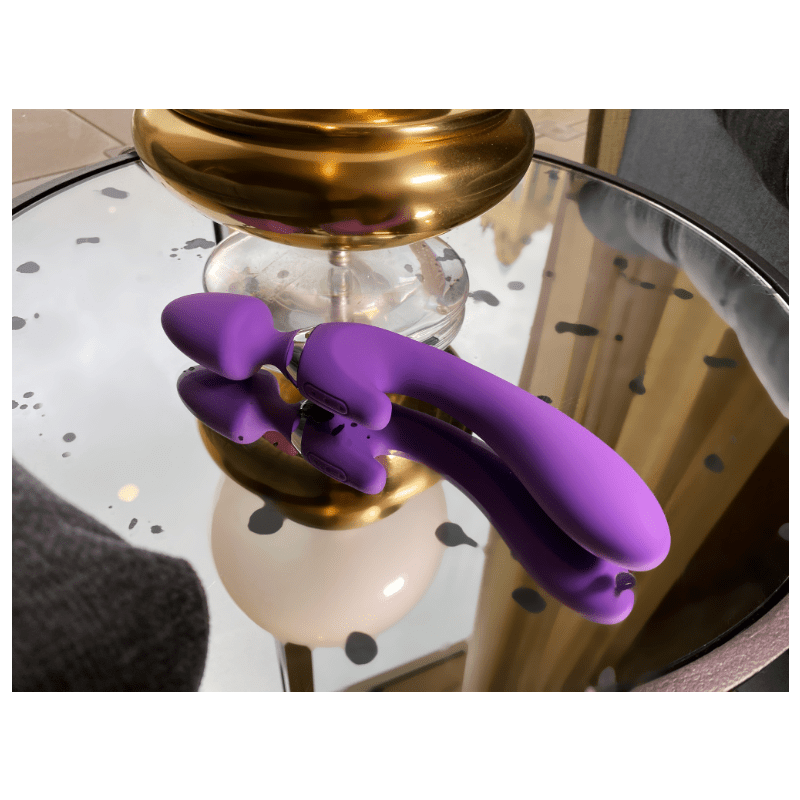 Vesta - Dual-Head Magic Wand Vibrator, Dildo - Xweetdreamx Puce PoplarAdultsPuce PoplarXweetdreamx