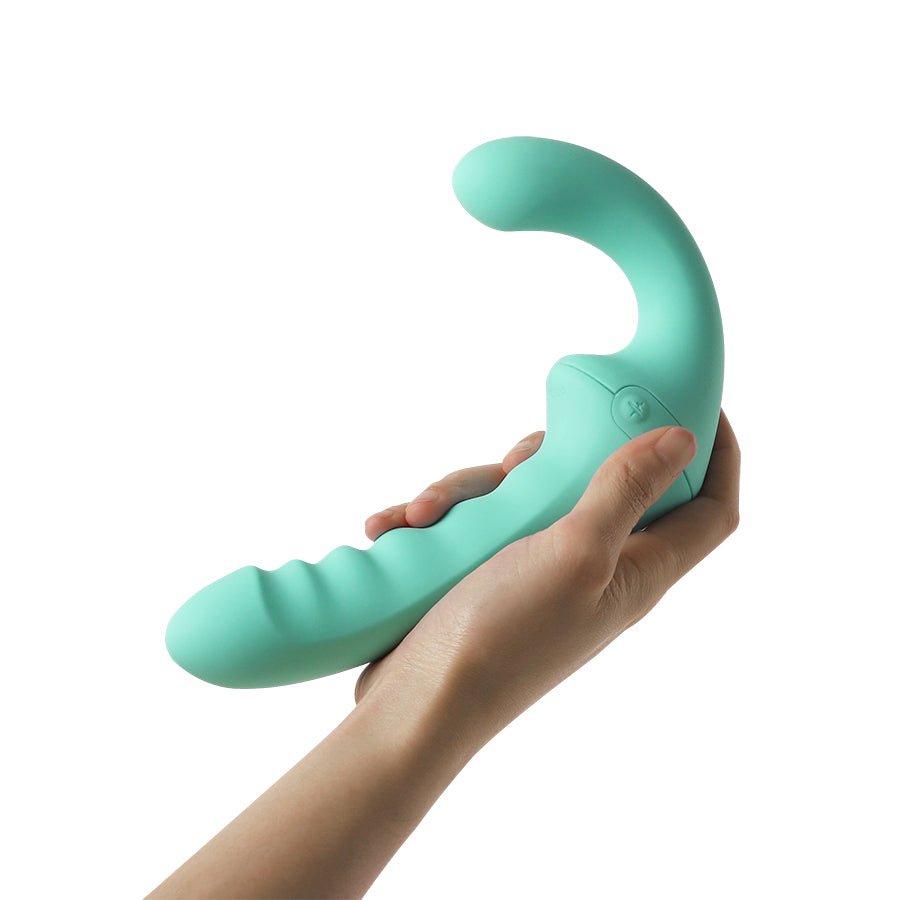 VibraTwin Strapless Strap-On Double-ended Dildo Vibrator - Xweetdreamx Lavender AionAdultsLavender AionXweetdreamx