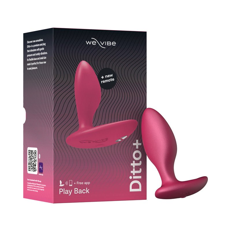 We-Vibe Ditto+ Rechargeable Remote-Controlled Silicone Vibrating Anal - Xweetdreamx Brown SootyAdultsBrown SootyXweetdreamx