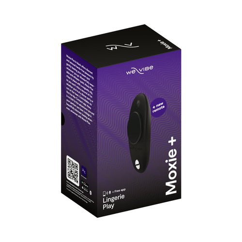We-Vibe Moxie+ Wearable Clitoral Vibrator Satin Black - Xweetdreamx Brown SootyAdultsBrown SootyXweetdreamx